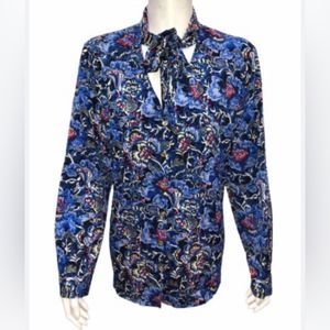 C Wonder.  New without tags. Floral button up, detailed, business casual.